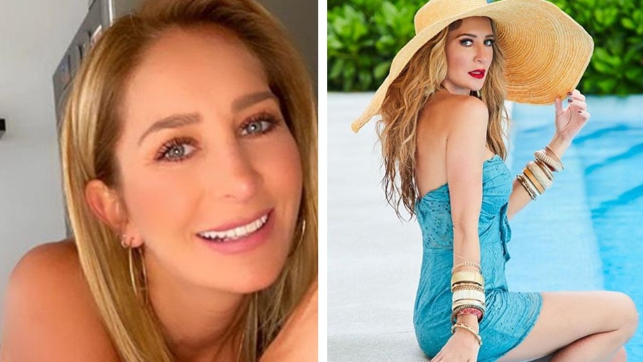 ¡Nada la detiene! Geraldine Bazán luce tremendo bikini blanco desde casa