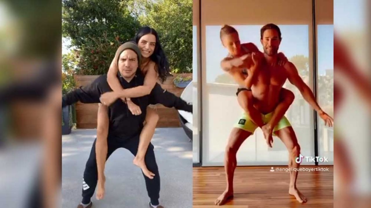 VIDEO: Vadhir y Aislinn Derbez fracasan al realizar reto de Rulli y Boyer en TikTok
