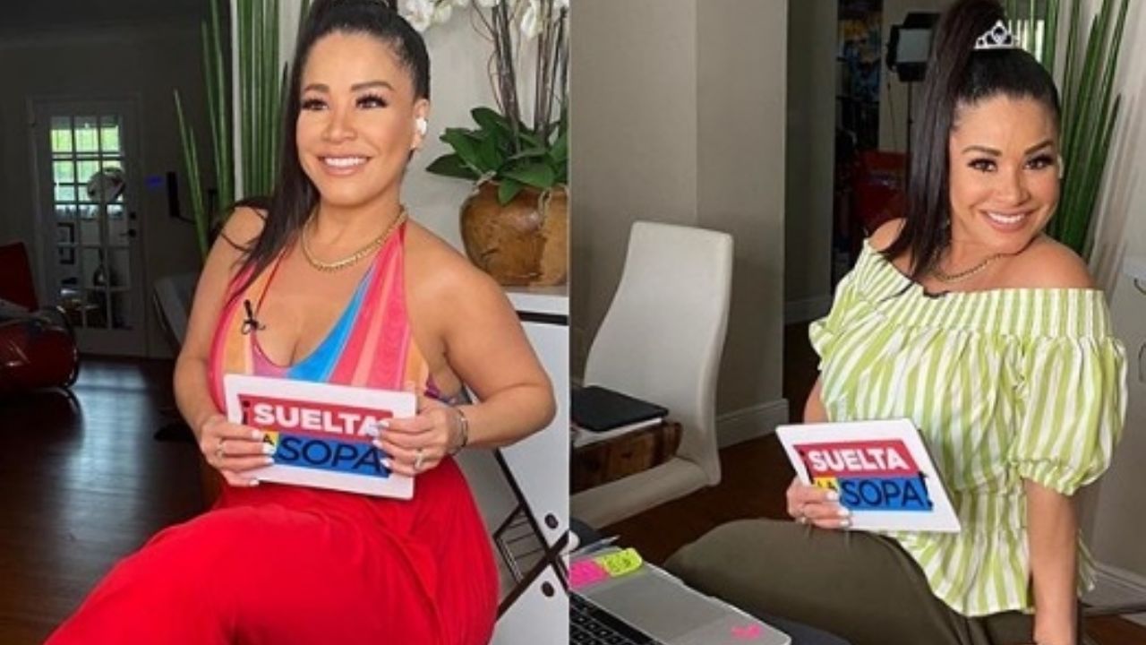 Carolina Sandoval, conductora de ‘Suelta la Sopa’, despierta y posa desde la cama