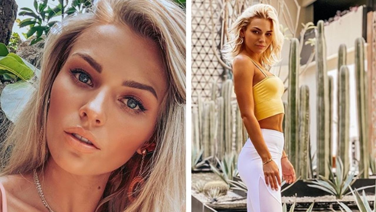 VIDEO: Irina Baeva acaba con el calor desde la piscina y en bikini rojo