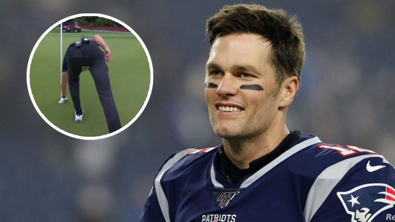 Tom Brady causa la risa de todos por romper su pantalón en juego de golf