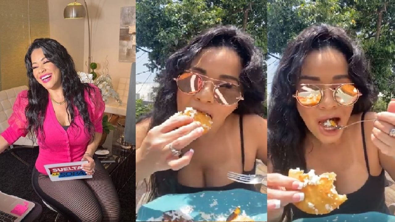 Carolina, conductora de ‘Suelta la Sopa’, ‘reta’ a Bárbara de Regil al comerse una arepa frita