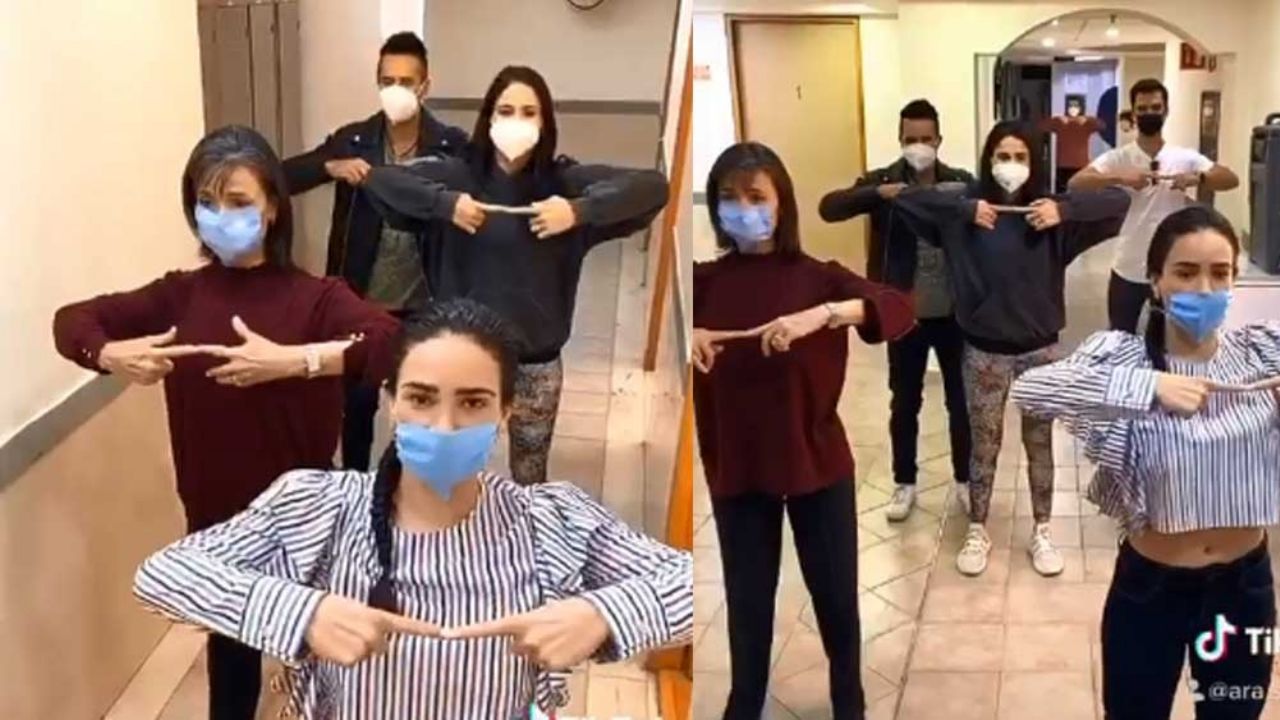 VIDEO: Actores de Televisa se divierten en TikTok mientras trabajan en plena contingencia