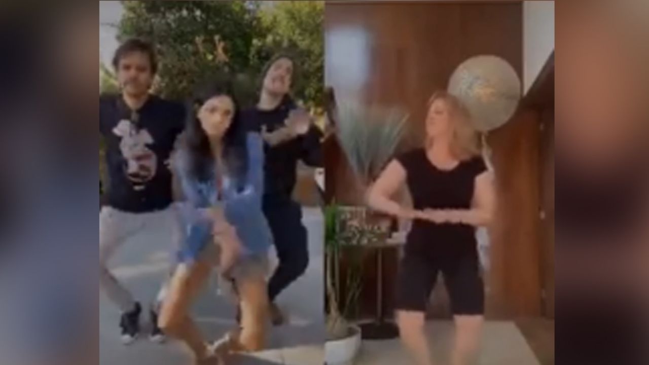 Érika Buenfil pone a bailar hasta a los Derbez al ritmo de la salsa con sus mejores pasos