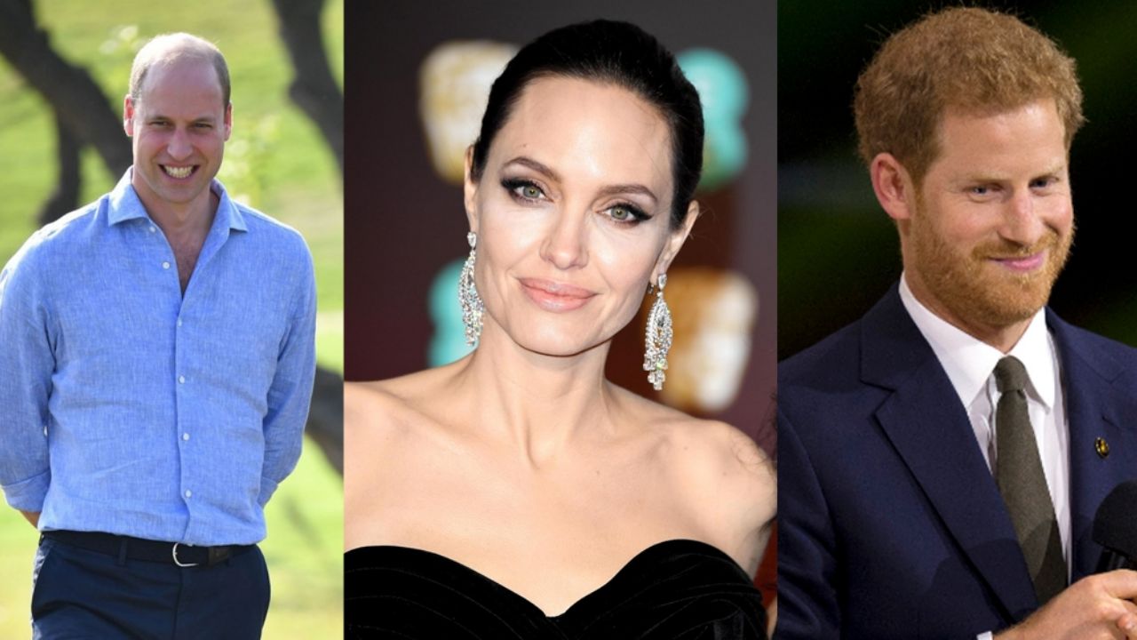 ¿William o Harry? Afirman que este pariente de Lady Di le robó el corazón a Angelina Jolie