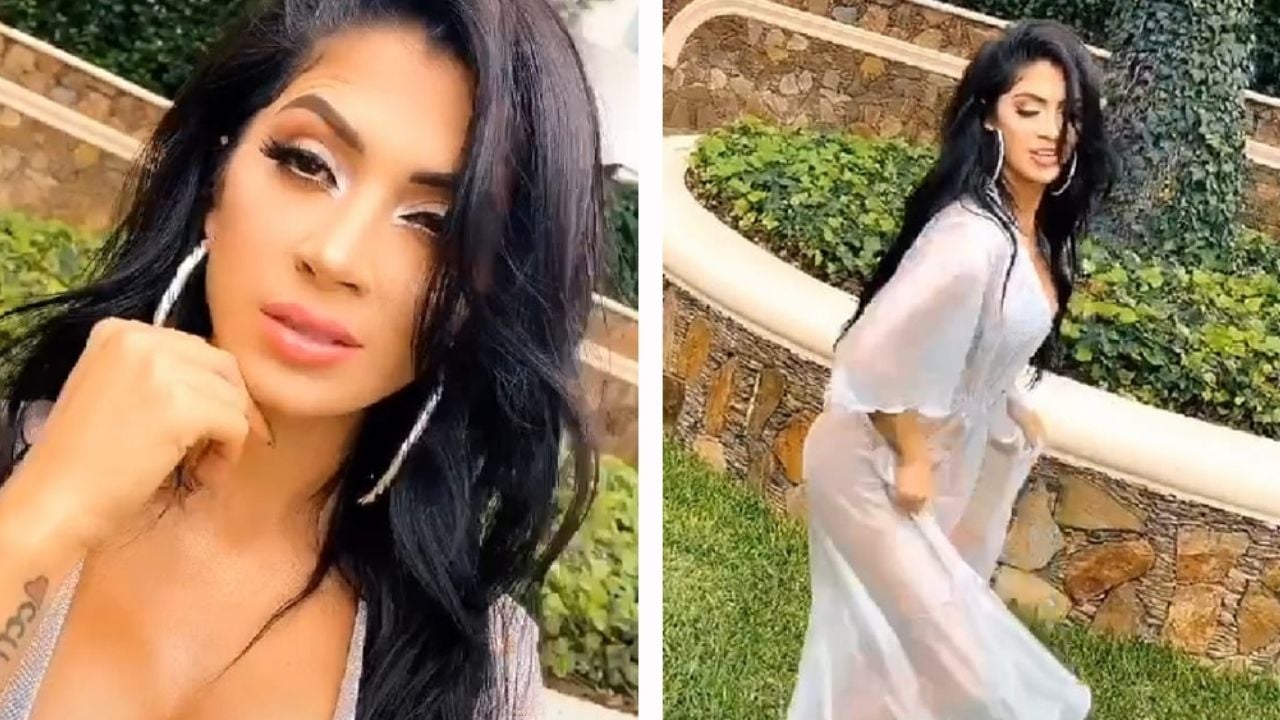 Esposa de Edwin Luna hace sexy baile en bikini y la destrozan en TikTok: “Parece travesti”
