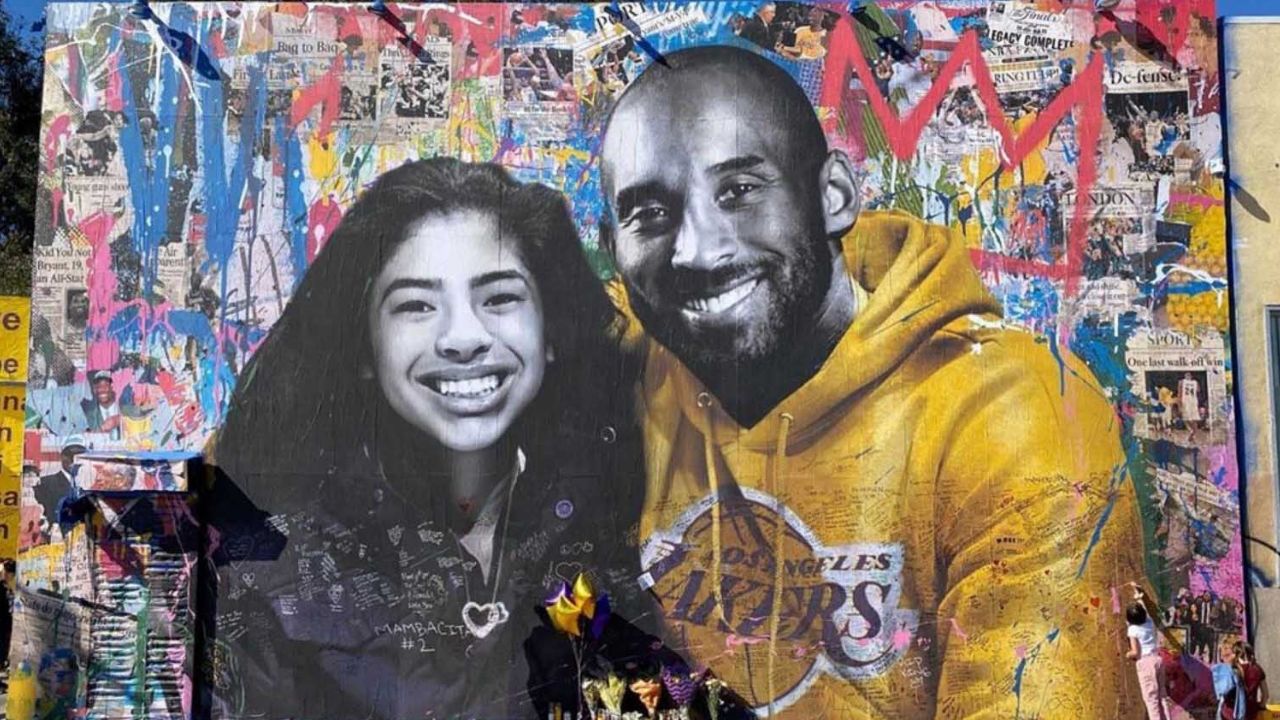 Kobe y Gigi Bryant, a prueba de disturbios: Sus murales no fueron vandalizados