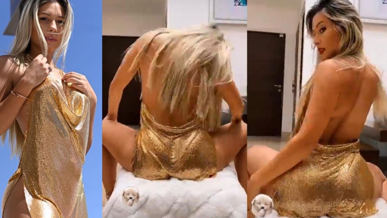 Issa Vegas hace babear a millones con provocativo baile en revelador vestido