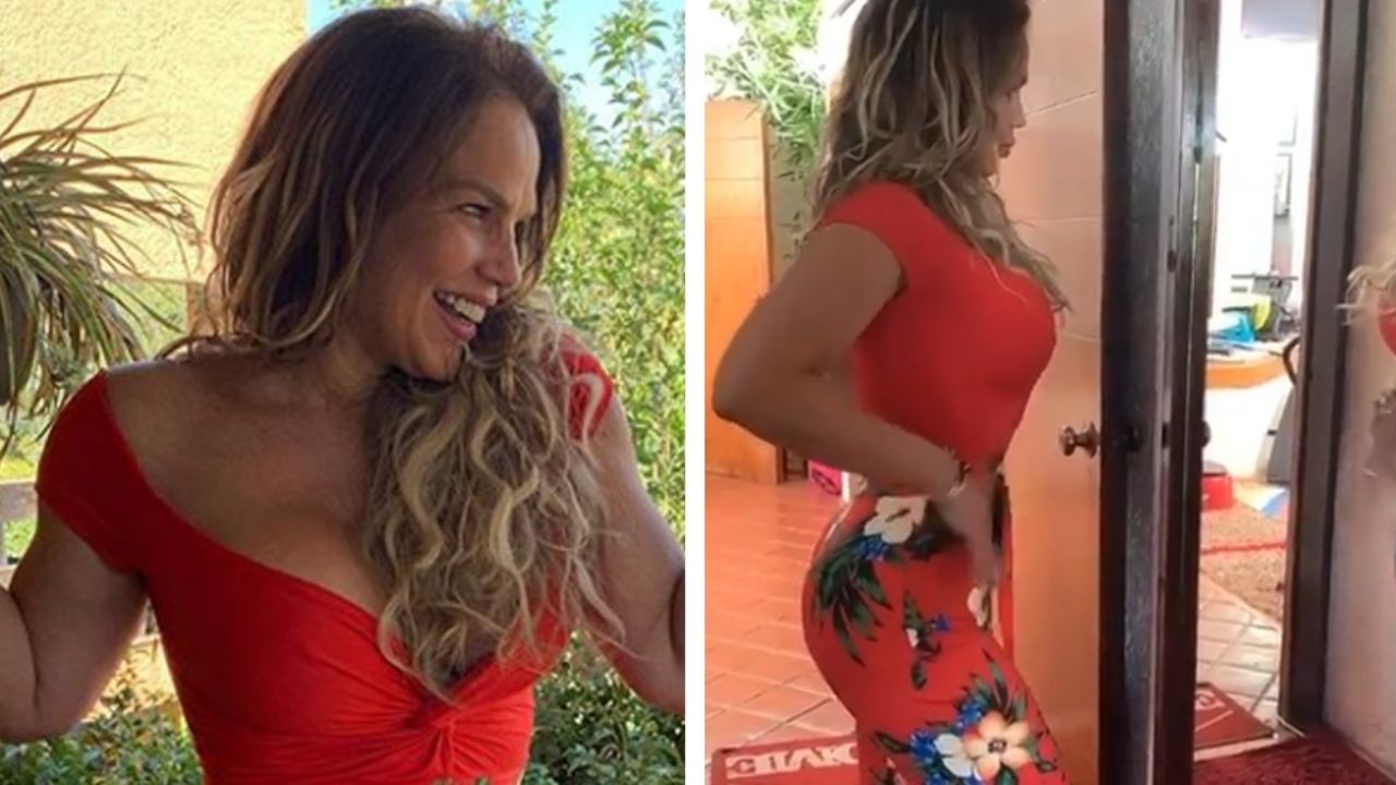 VIDEO: Niurka Marcos mueve salvajemente las caderas con apretado atuendo rojo
