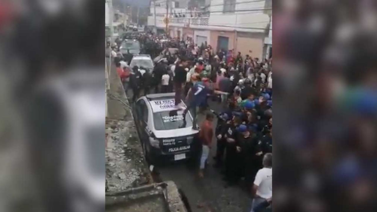 Se registra movilización policíaca en Cuajimalpa por presunto intento de linchamiento y persona baleada