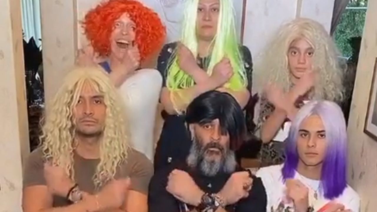 Al estilos de ‘Los locos Addams’, Yuri y su familia ‘la rompen’ en TikTok con gracioso video