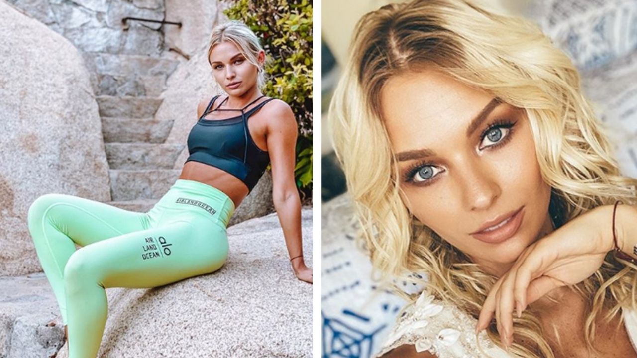 Irina Baeva flecha corazones desde Acapulco con pequeño bikini negro