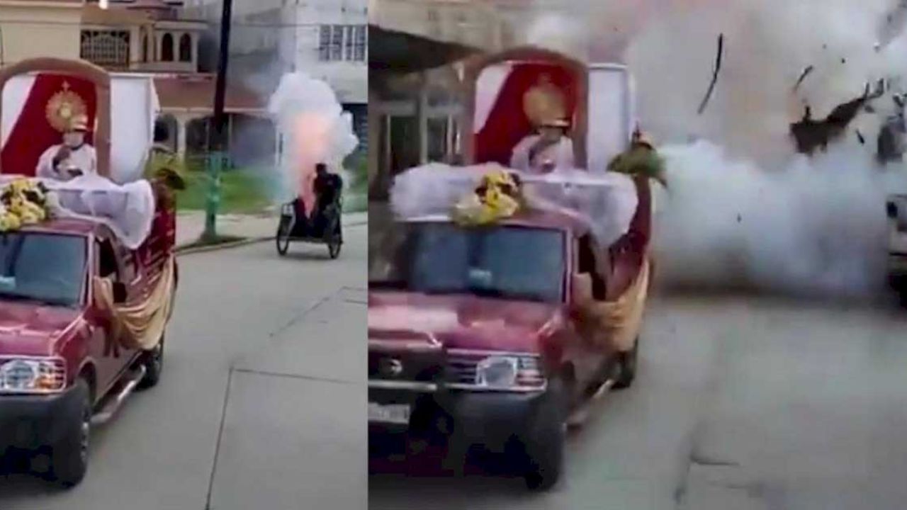 Muere un hombre y menor resulta herido en trágica procesión en Macuspana