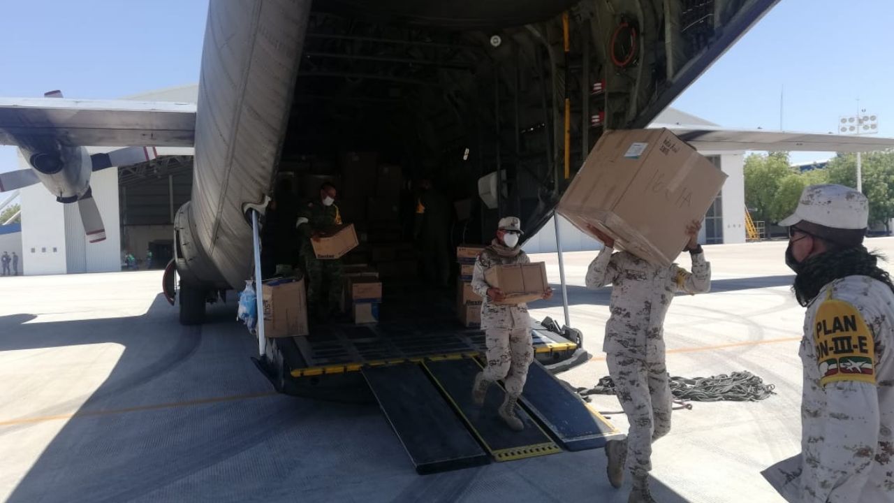 Sedena manda más insumos médicos a Sonora para combatir al Covid-19