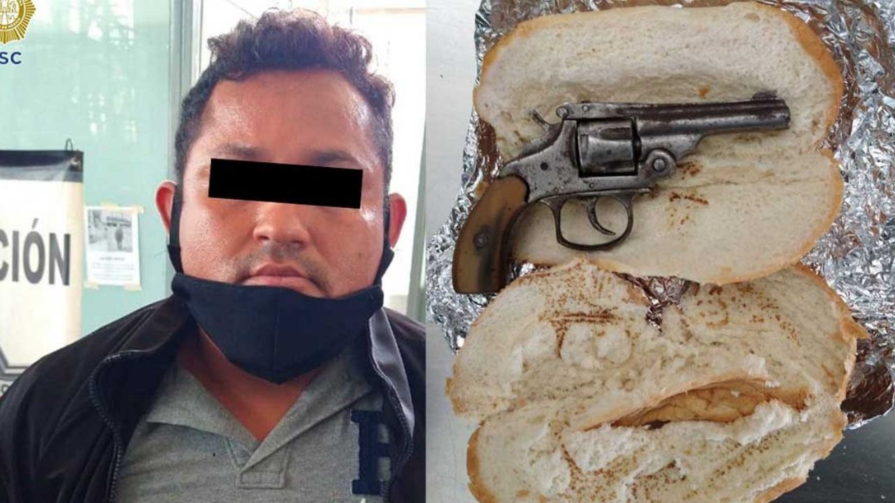 Con una ‘torta de pistola’, así detienen a un sospechoso hombre en la CDMX