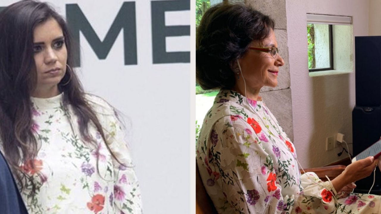 En ‘Ventaneando’, Pati Chapoy luce refinado vestido; la nuera de AMLO también lo portó