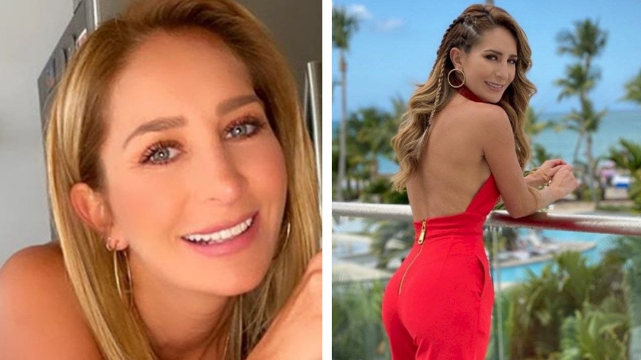 Geraldine Bazán se pone su bikini más chiquito para relajarse en la piscina