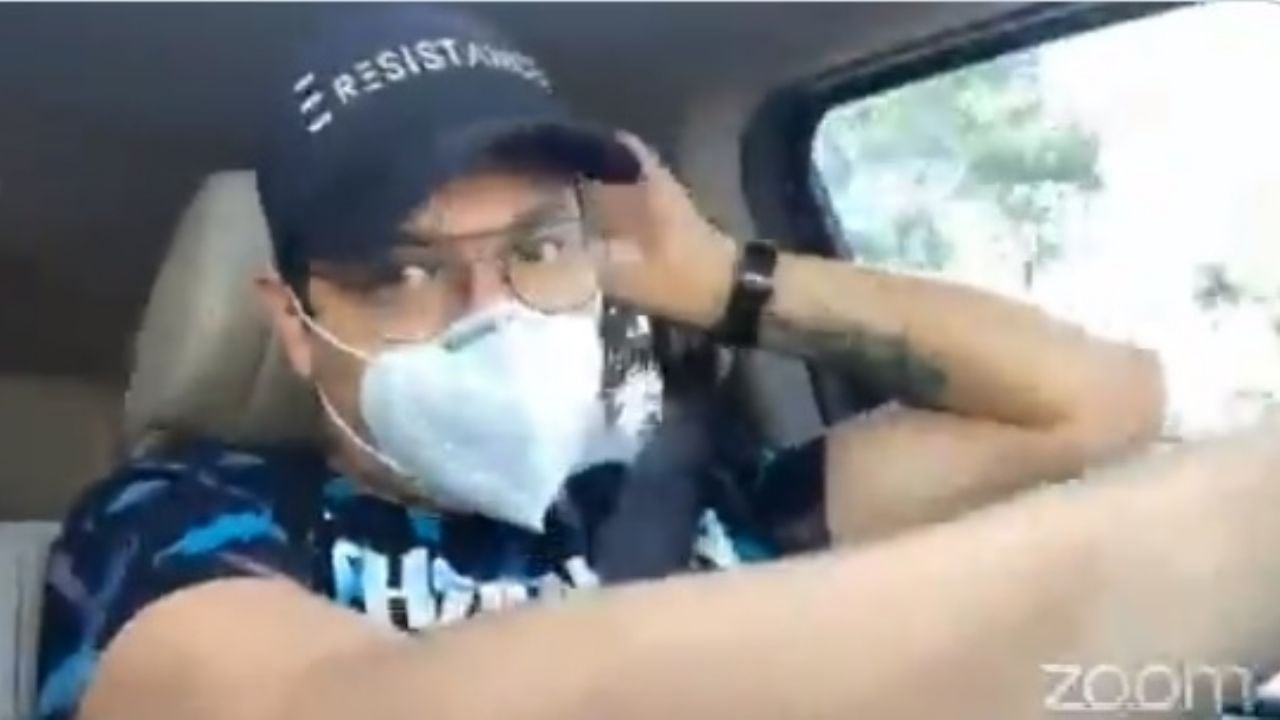 VIDEO: Diputado de Morena sesiona virtualmente mientras maneja su carro