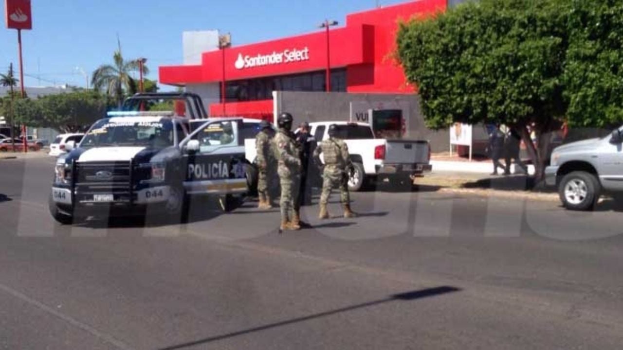 Asalto bancario en Obregón deja saldo de tres detenidos y un fallecido