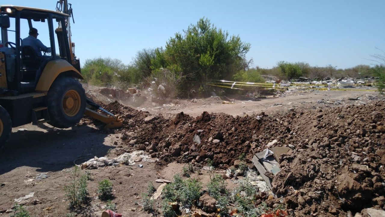 Cajeme: Ecología clausura basurero clandestino en Granjas Micas