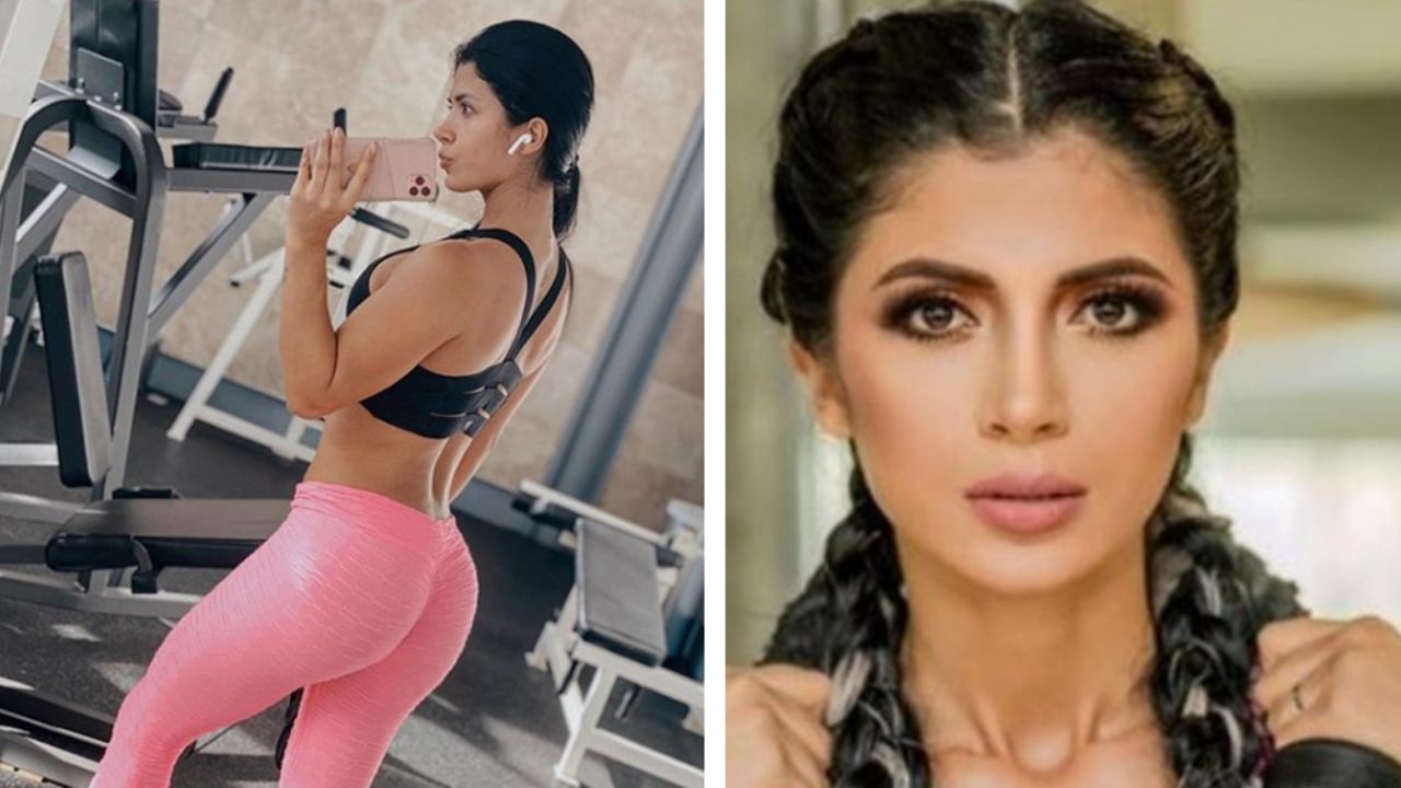 VIDEO: Kimberly Flores presume ejercicios con ‘sofocantes’ leggings azules