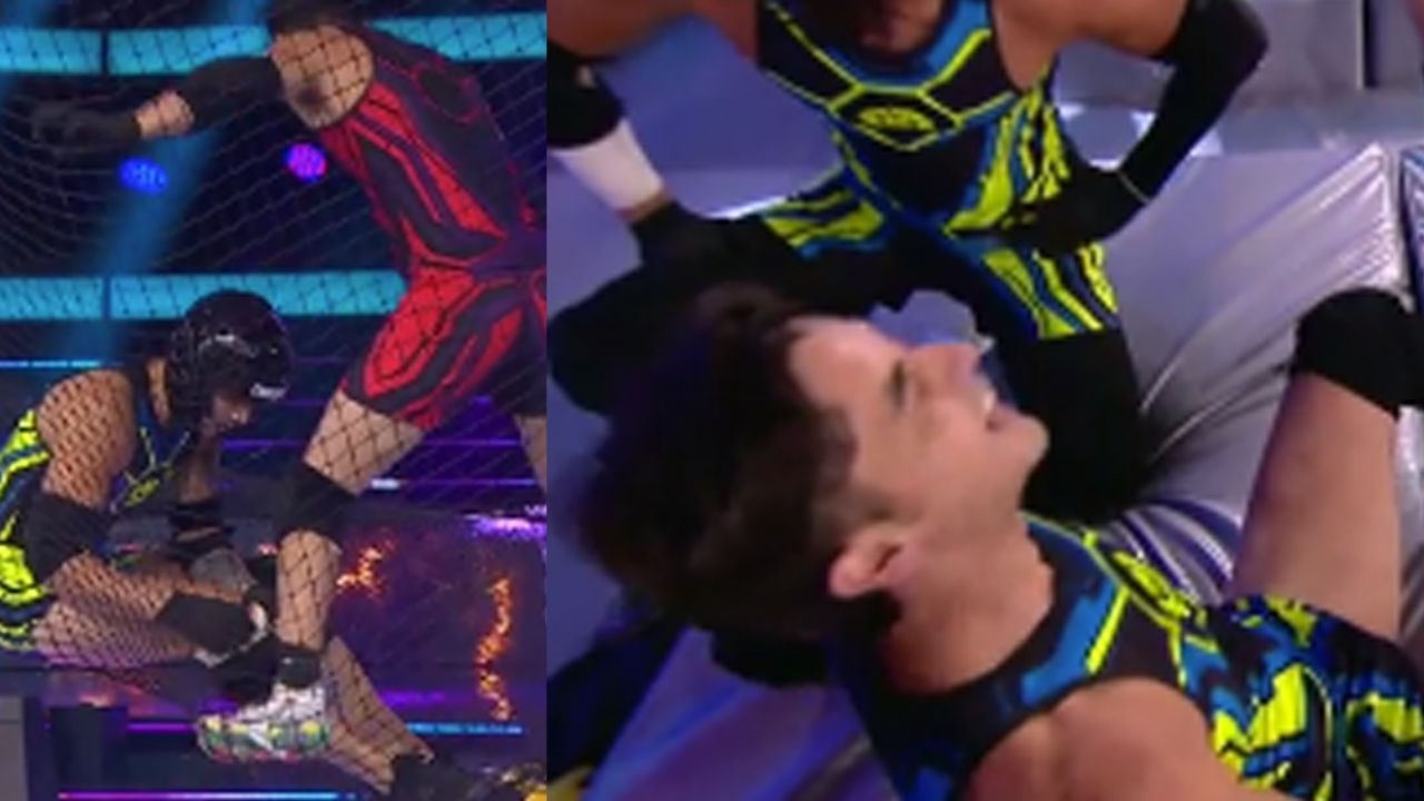 Ex de Frida Sofía se da duro golpe al caer de las alturas y hasta sangra en ‘Guerreros 2020’