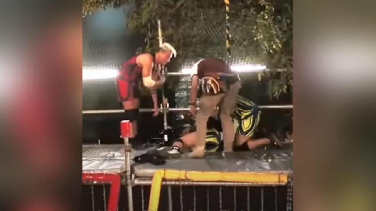 ‘El Potro’ se da tremendo trancazo y queda tendido en competencia de ‘Guerreros 2020’