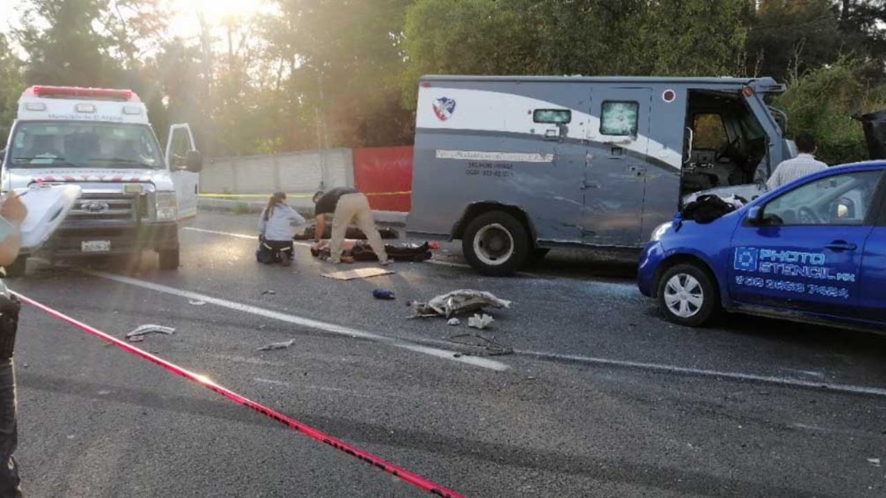 Asalto a camión de valores deja saldo de tres custodios muertos y un herido