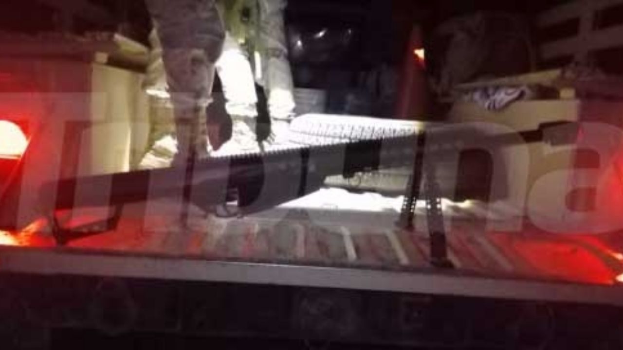 Caborca: Tras enfrentamiento, aseguran dos vehículos blindados y un arma de alto poder