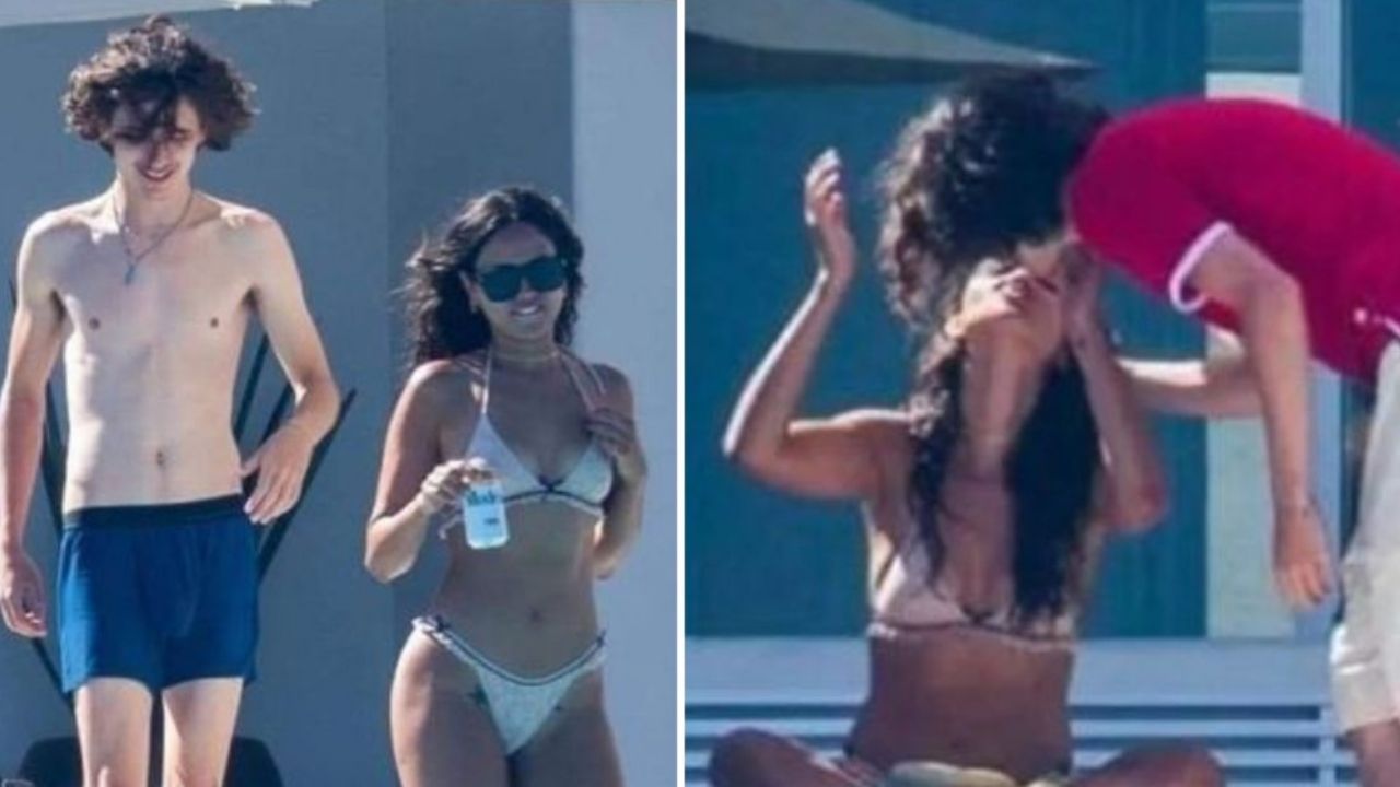 Eiza González es captada ‘comiéndose’ a besos a Timothée Chalamet en playas mexicanas