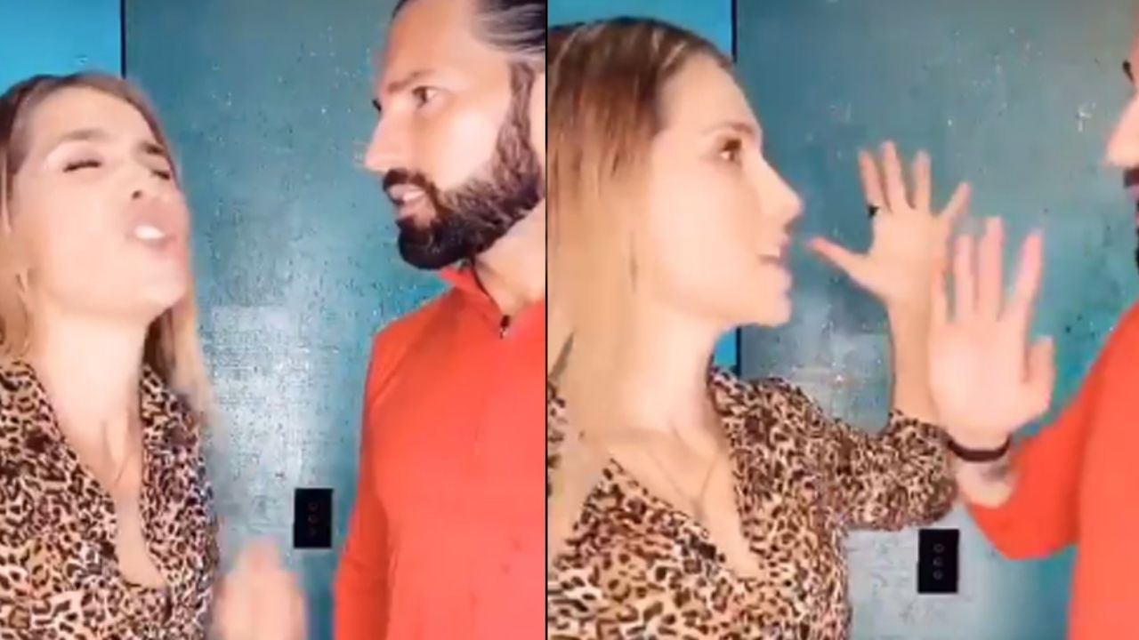 Poncho de Nigris hace ‘estallar’ a Marcela y esta le propina tremendo cachetadón