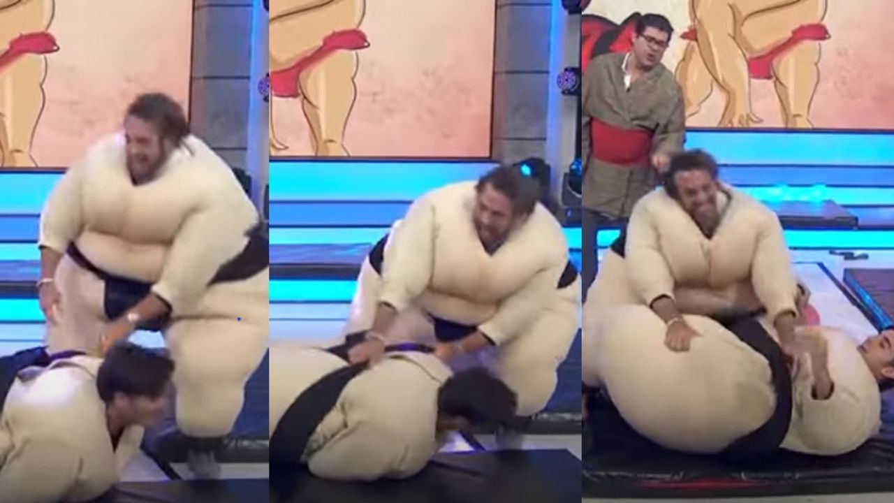 Lambda García enloquece en ‘Hoy’, se abalanza contra ex de Frida Sofía y le hace calzón chino