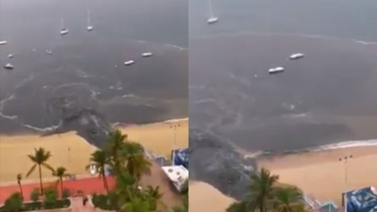 VIDEO: !Indignante! Descargan aguas negras en una playa de Acapulco