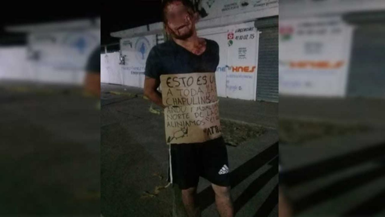 Cajeme: Golpean y amarran a un poste a presunto ladrón en la Noroeste