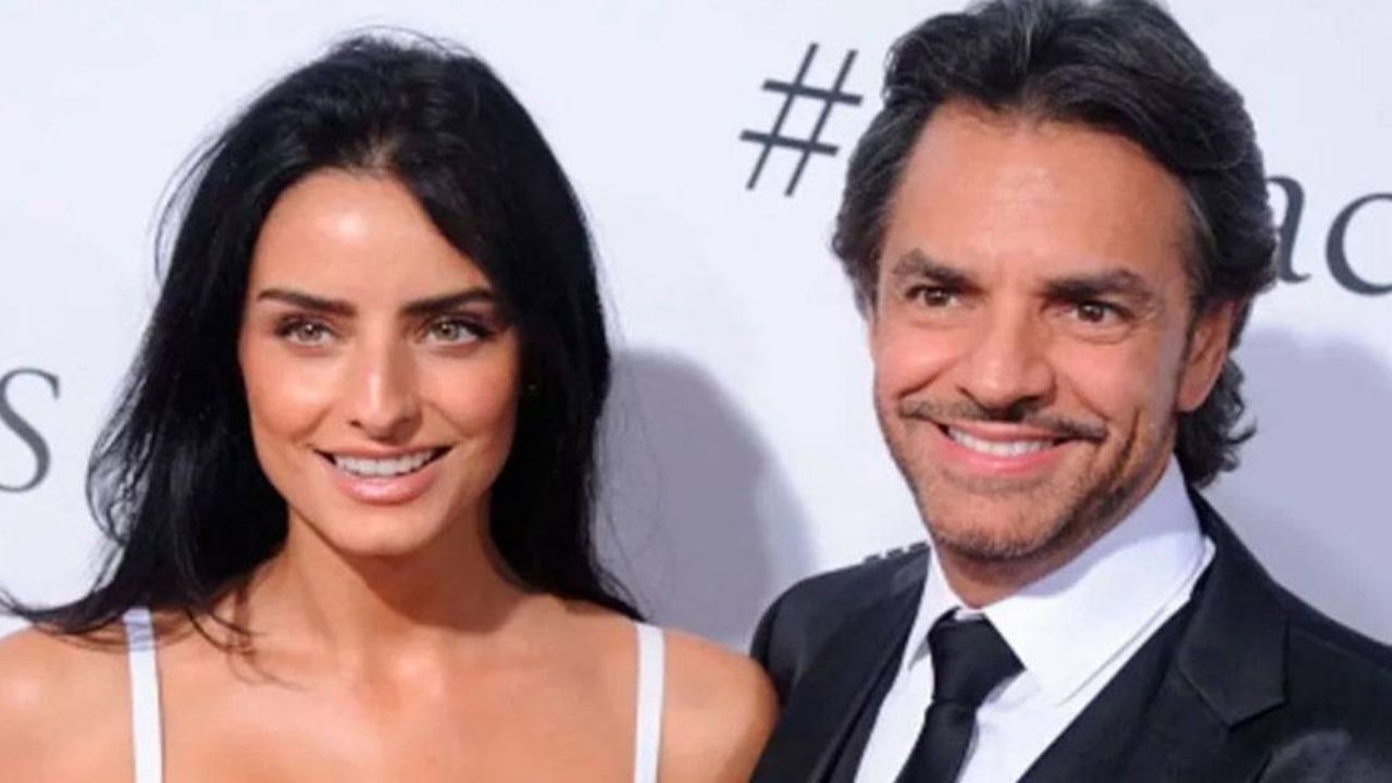 Aislinn balconea a Eugenio Derbez al encontrarlo maquillado y con cabello de colores