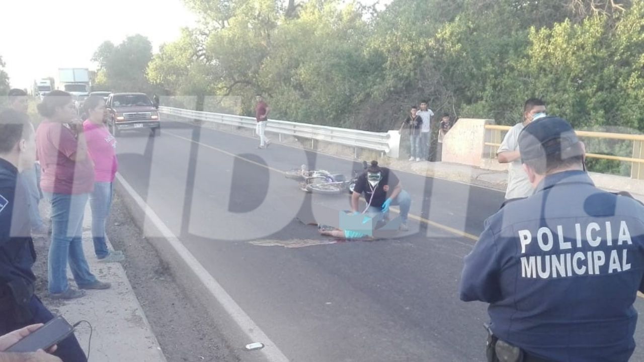 Joven motociclista pierde la vida tras sufrir un fatal accidente en puente de Bácum