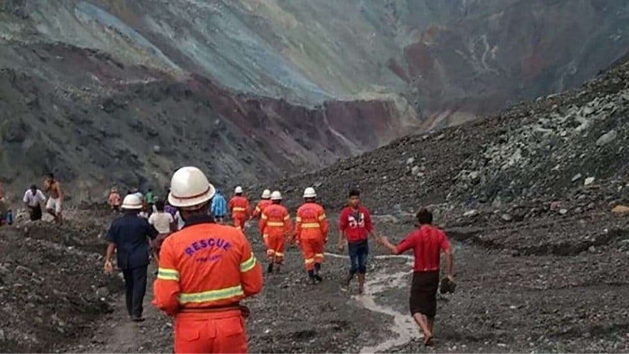Deslave de una mina de jade deja al menos 127 muertos al norte de Birmania