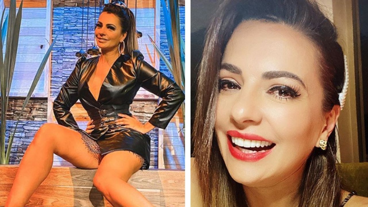 Cecilia Galliano luce ajustados leggings azules y se roba el corazón de sus fans