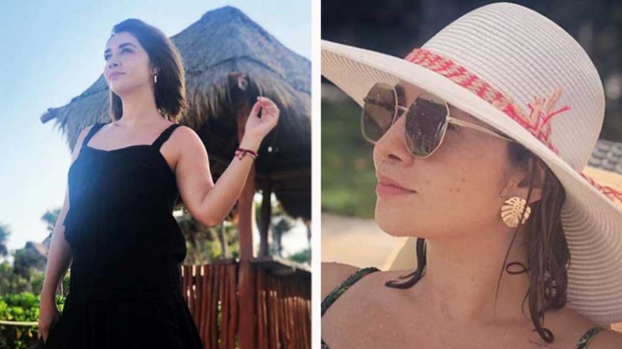 Daniela Luján, actriz de Televisa, se luce en radiante traje de baño amarillo