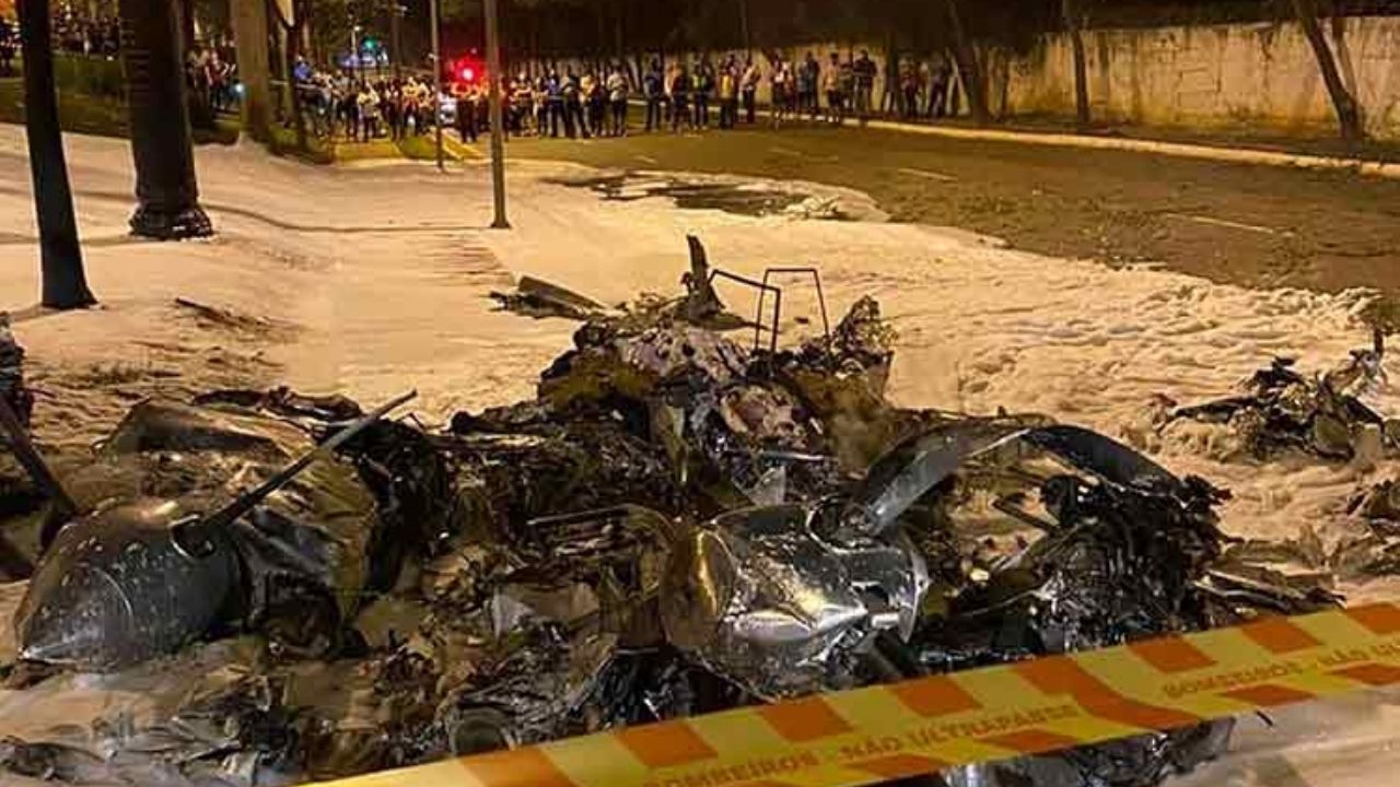 VIDEO: Muere el piloto de una aeronave que se estrelló e incendió en Brasil