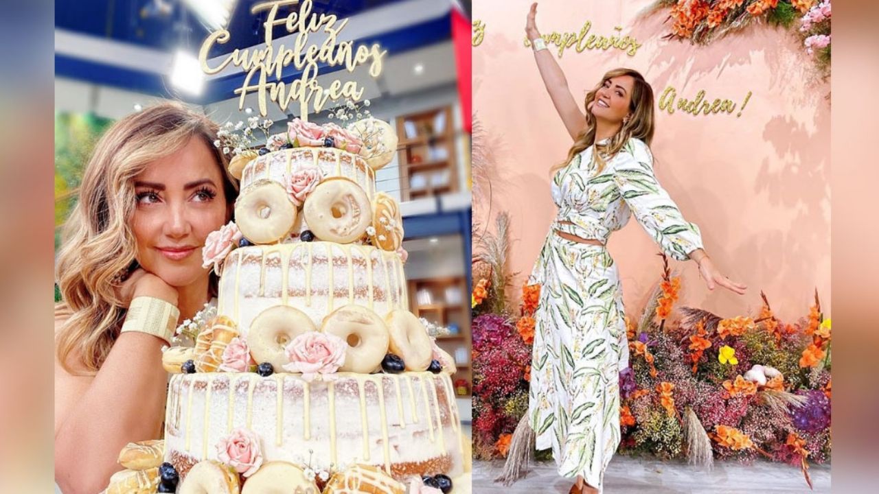¡Impactante! Andrea Legarreta presume su ‘gordo’ pastel “de no cumpleaños”