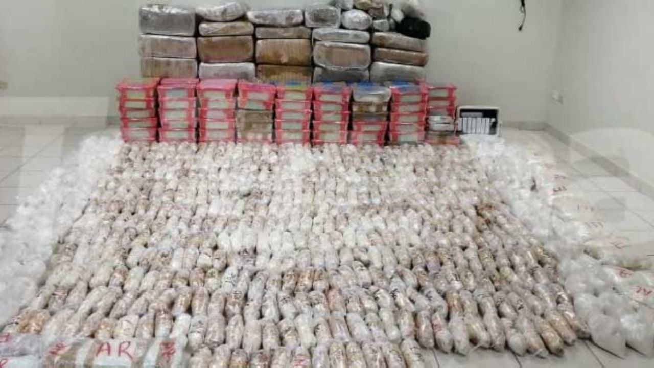 En operativo conjunto, aseguran media tonelada de drogas en San Luis Río Colorado