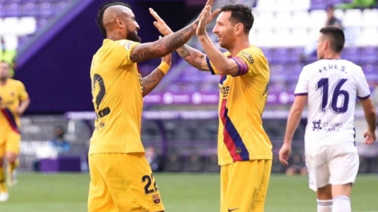 Barcelona consigue un Real respiro al derrotar al Valladolid de la mano de Messi