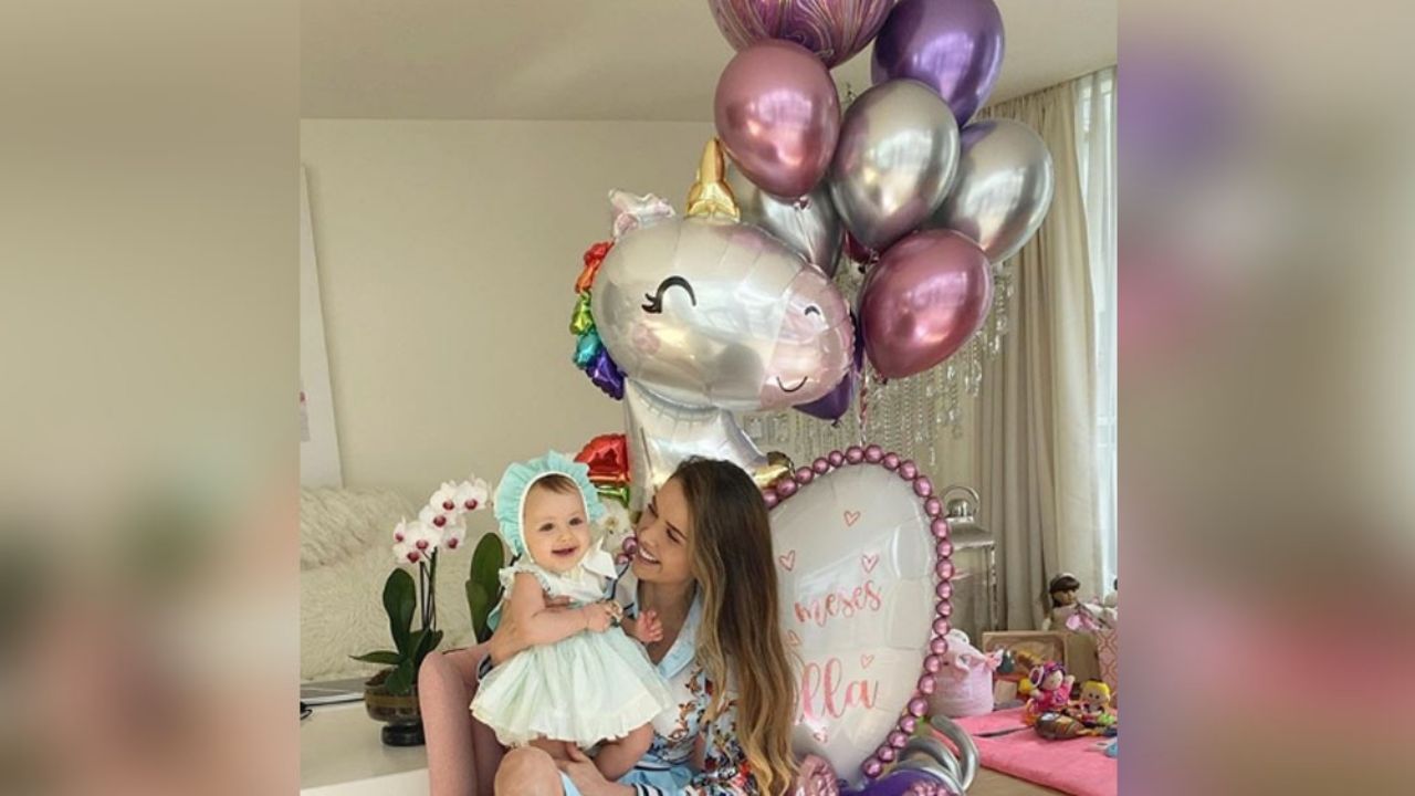 ¡A lo grande! Marlene Favela celebra los 9 meses de su pequeña hija, Bella