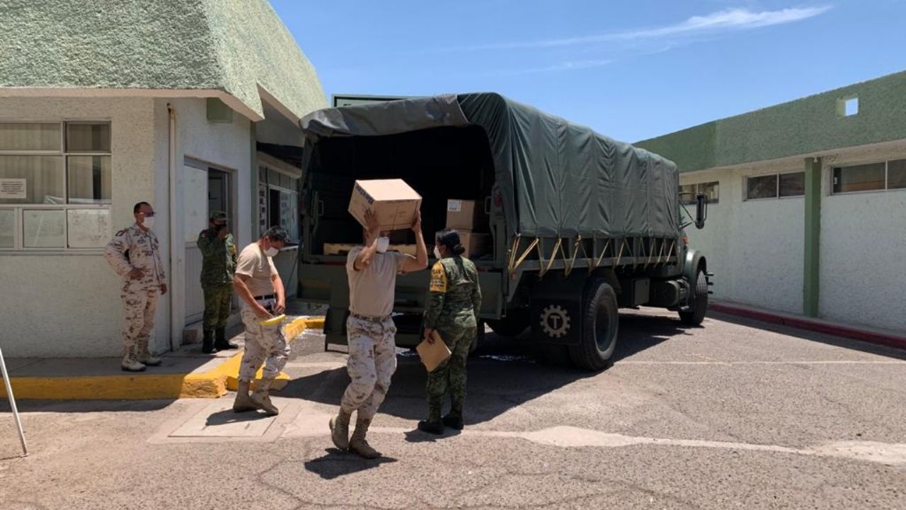 Sonora recibe tres toneladas de insumos médicos para el combate del Covid-19