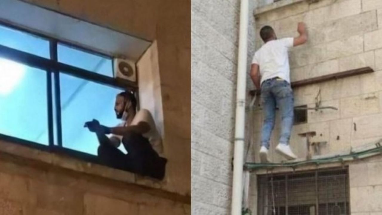 Hombre trepa edificio para despedirse desde la ventana de su mamá; murió de Covid-19