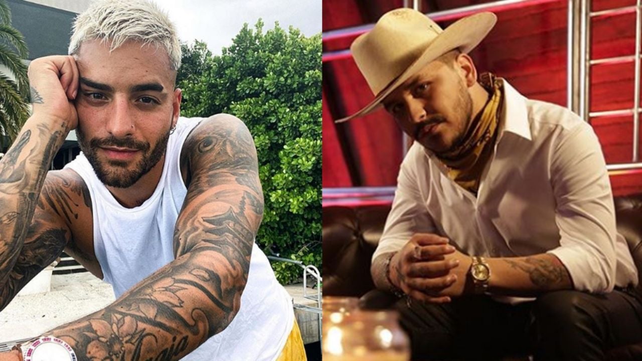 Christian Nodal arremete en contra de Maluma: “No escuchen al cab… este”