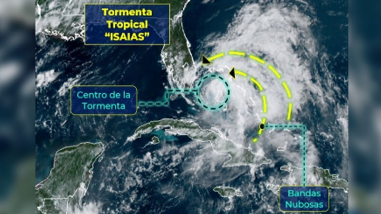 ‘Isaías’ recobra fuerzas como huracán; avanza hacia la costa sureste de EU