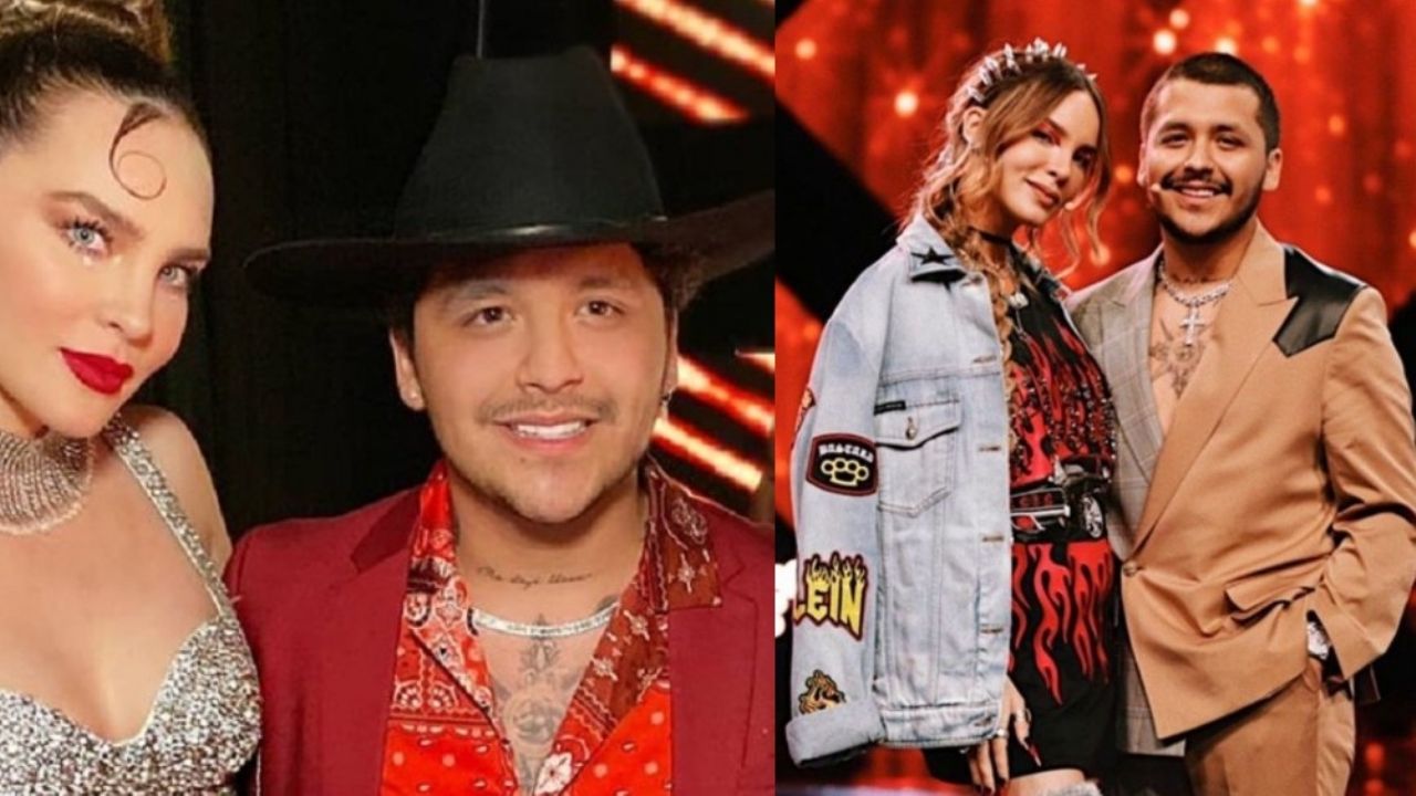 ‘La Voz’: Con tierno beso, Christian Nodal ‘confirma’ romance con Belinda en TV Azteca