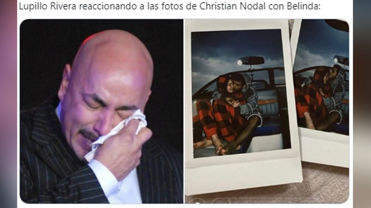 Belinda y Christian Nodal confirman romance y desatan ‘ola’ de memes sobre Lupillo Rivera
